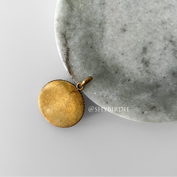 NEW Tibetan Artisan Handcrafted Pendant, Turquoise Mosaic Inlay - Picture 4 of 6